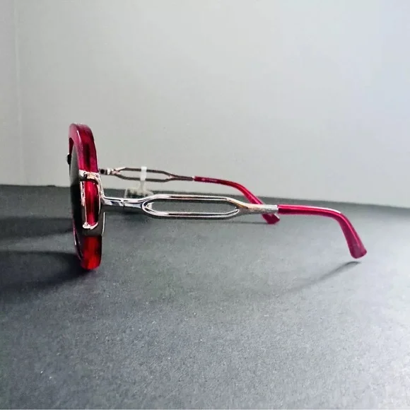 NWT Italy Etro Women Sunglasses Oversize Square 53MM Red  display picture 2